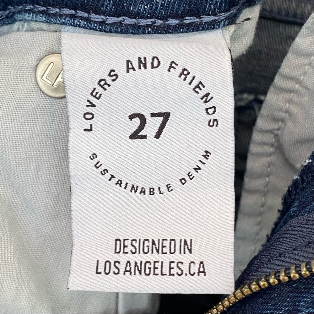 Lovers and Friends Greyson Ultra High Rise Slim Boot Jeans 27 - Picture 7 of 9